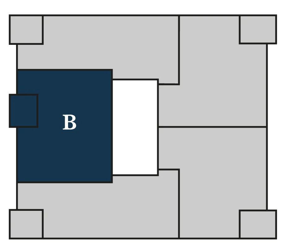Nieuwbouw appartement Wonen in de Baronie Dordrecht, type B - positie op verdieping 1, 2 en 3