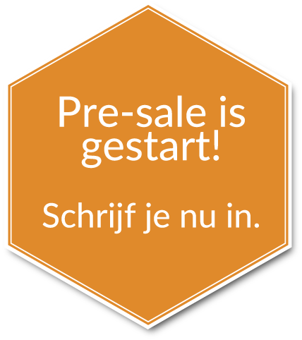 Pre-sale is gestart! Schrijf je nu in.